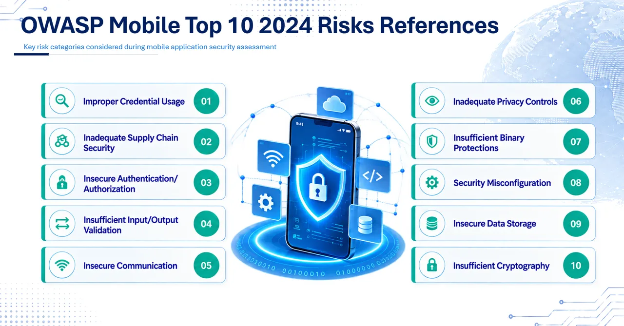 OWASP Mobile Top 10 2024 — ความเสี่ยง 10 อันดับแรกที่ใช้อ้างอิงในการทดสอบแอปมือถือ